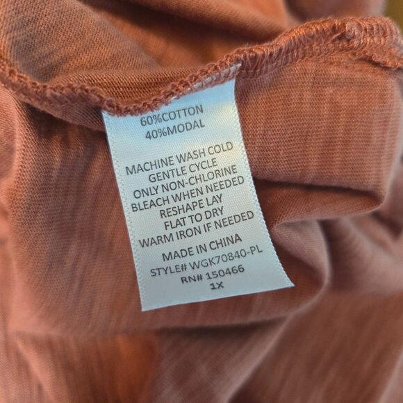 Market & Spruce Rayann Sleeveless Midi Dress Burnt Orange Size 1X NWT - Picture 4 of 4